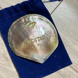 “WindStar 2003” 4” Abalone Shell. Comes with its own blue pouch. No chips